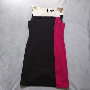 Colorblock office dress